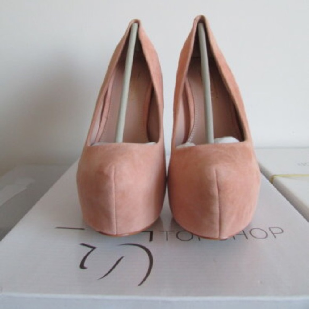 TOPSHOP :APRICOT “Sultry” Hidden Platform Heel NWT - Picture 4 of 5